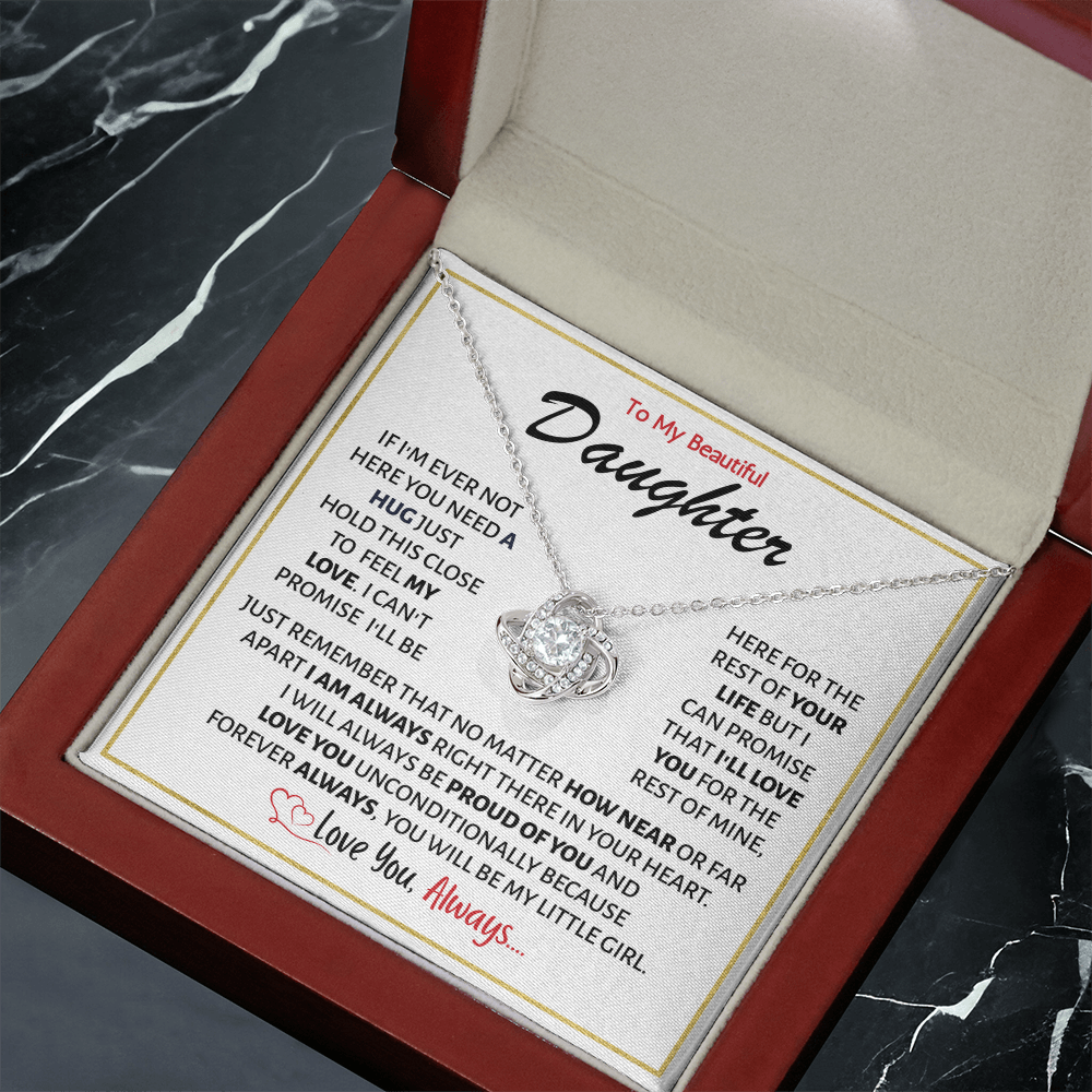 Daughter Necklace From Dad or Mom, She glows effortlessly wearing this piece