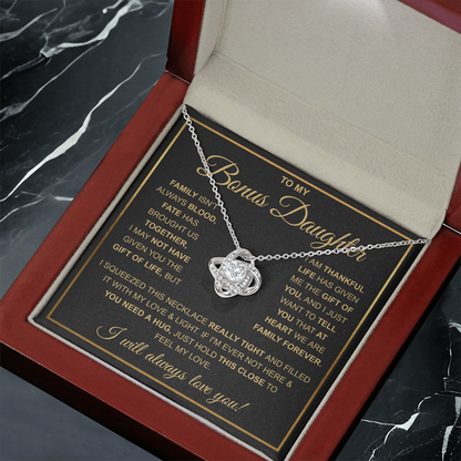 To My Stepdaughter Necklace, Adopted Daughter Birthday Gift
