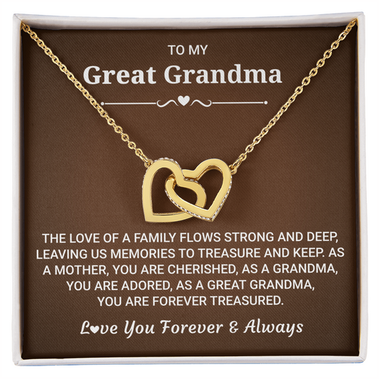 Silver Heart Necklace To Grandma - Gift Ideas For Nana