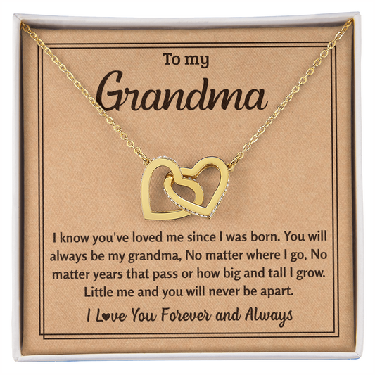 Heart Necklace For Grandma - Grandmother Jewelry Idea