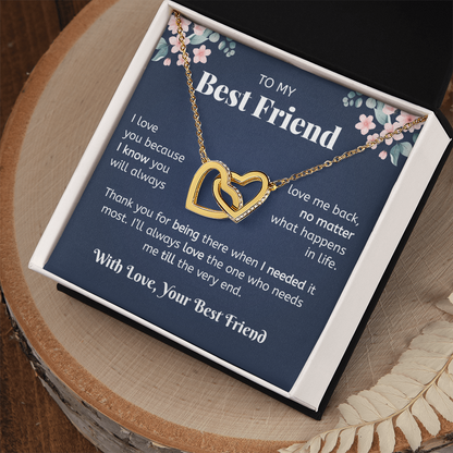 Best Friends Forever Necklace - Heart Gifts For Best Friend