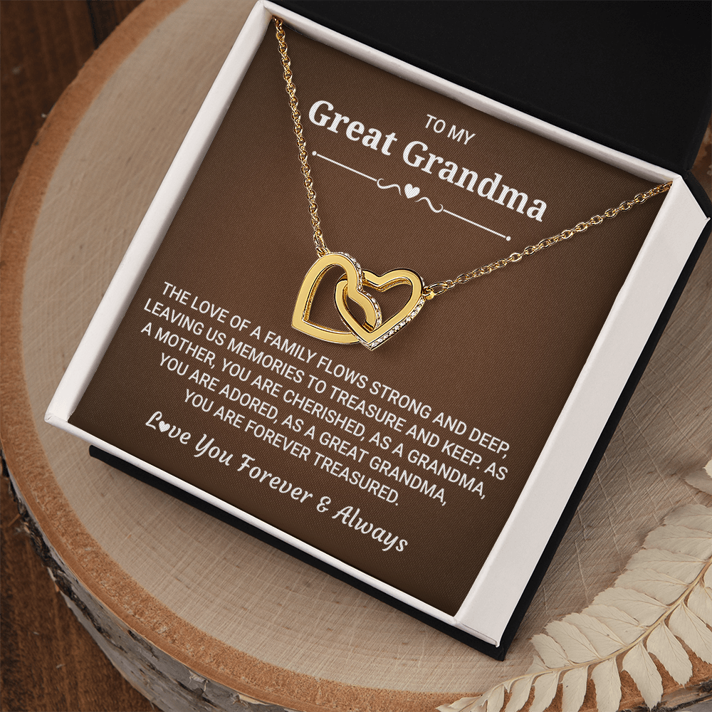 Silver Heart Necklace To Grandma - Gift Ideas For Nana