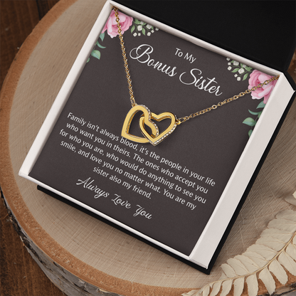 Bonus Sister Necklace, Birthday Graduation Christmas Gift