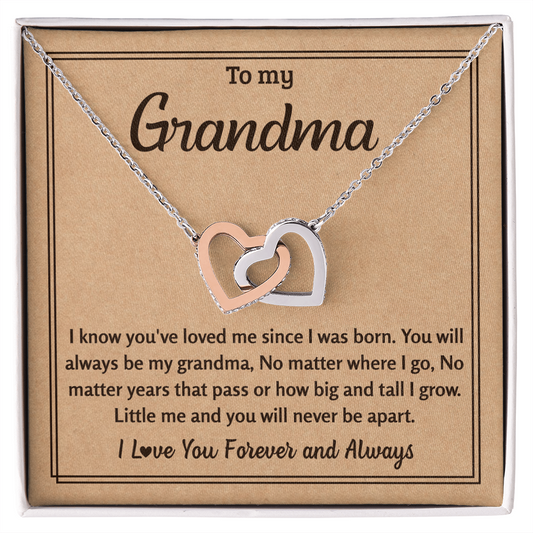 Heart Necklace For Grandma - Grandmother Jewelry Idea