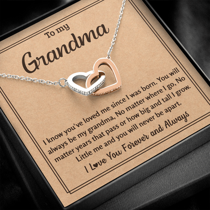 Heart Necklace For Grandma - Grandmother Jewelry Idea