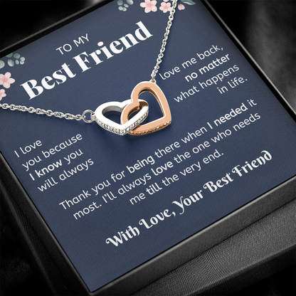 Best Friends Forever Necklace - Heart Gifts For Best Friend