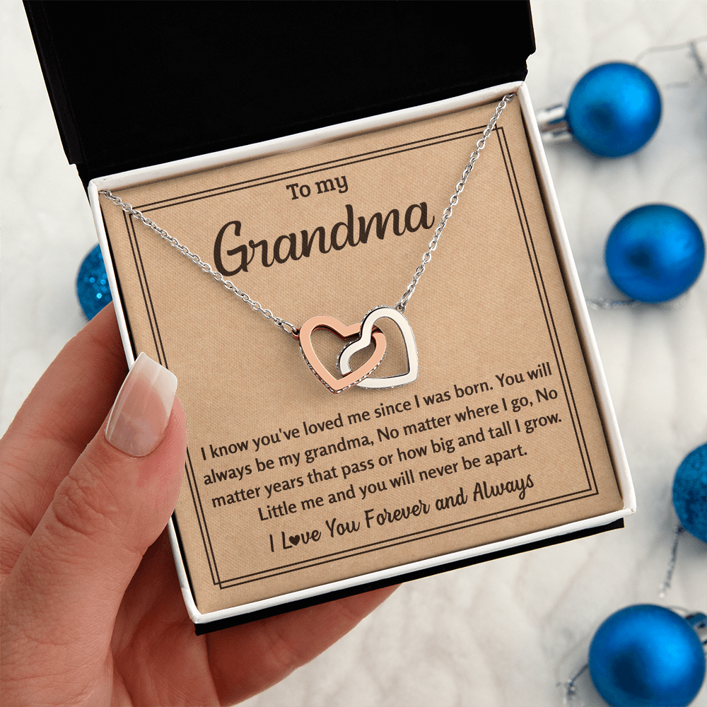 Heart Necklace For Grandma - Grandmother Jewelry Idea