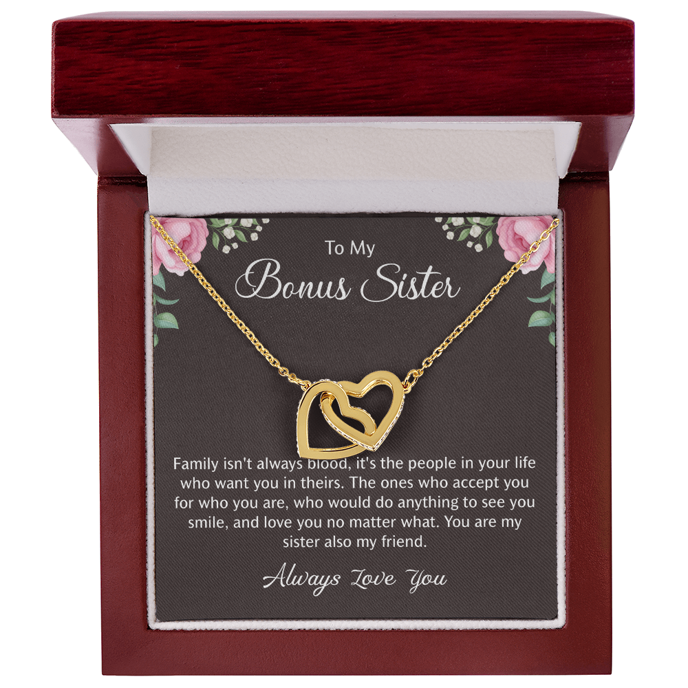 Bonus Sister Necklace, Birthday Graduation Christmas Gift