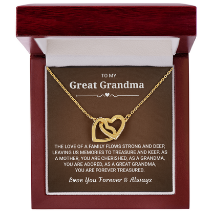 Silver Heart Necklace To Grandma - Gift Ideas For Nana
