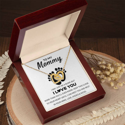 Excellent Mom Necklace Gift in a Wooden Box with heartfelt message