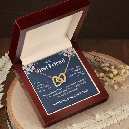 Best Friends Forever Necklace - Heart Gifts For Best Friend