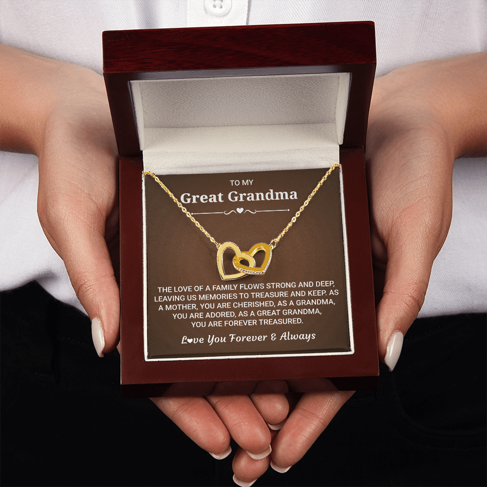 Silver Heart Necklace To Grandma - Gift Ideas For Nana