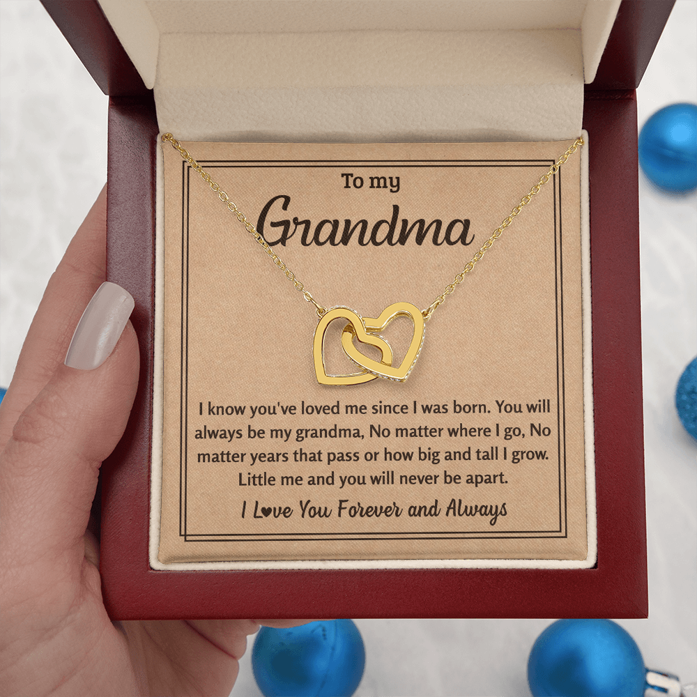 Heart Necklace For Grandma - Grandmother Jewelry Idea