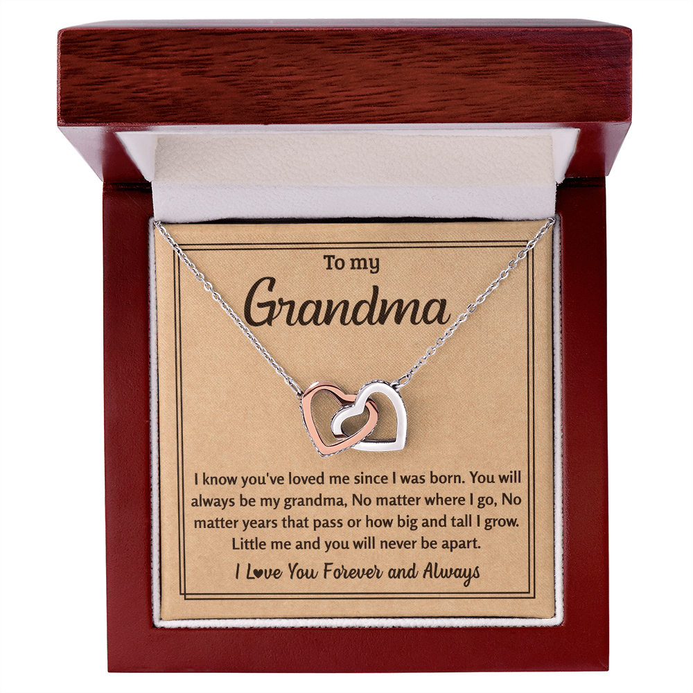 Heart Necklace For Grandma - Grandmother Jewelry Idea