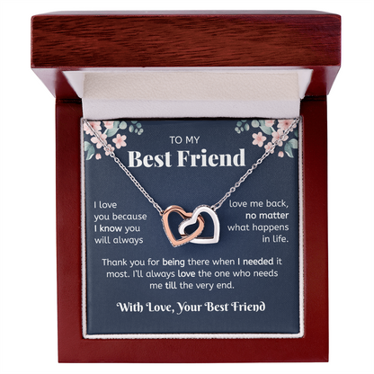 Best Friends Forever Necklace - Heart Gifts For Best Friend