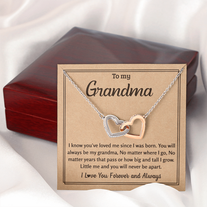 Heart Necklace For Grandma - Grandmother Jewelry Idea