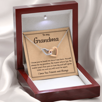 Heart Necklace For Grandma - Grandmother Jewelry Idea