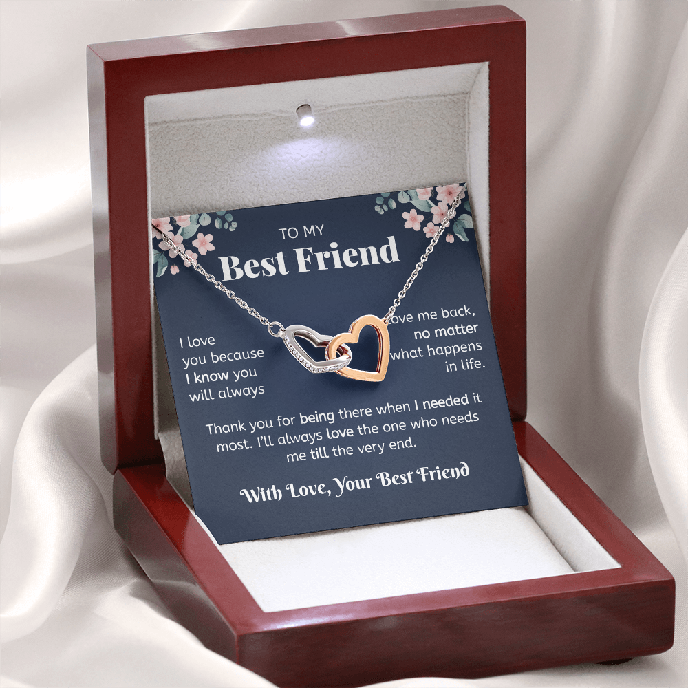 Best Friends Forever Necklace - Heart Gifts For Best Friend