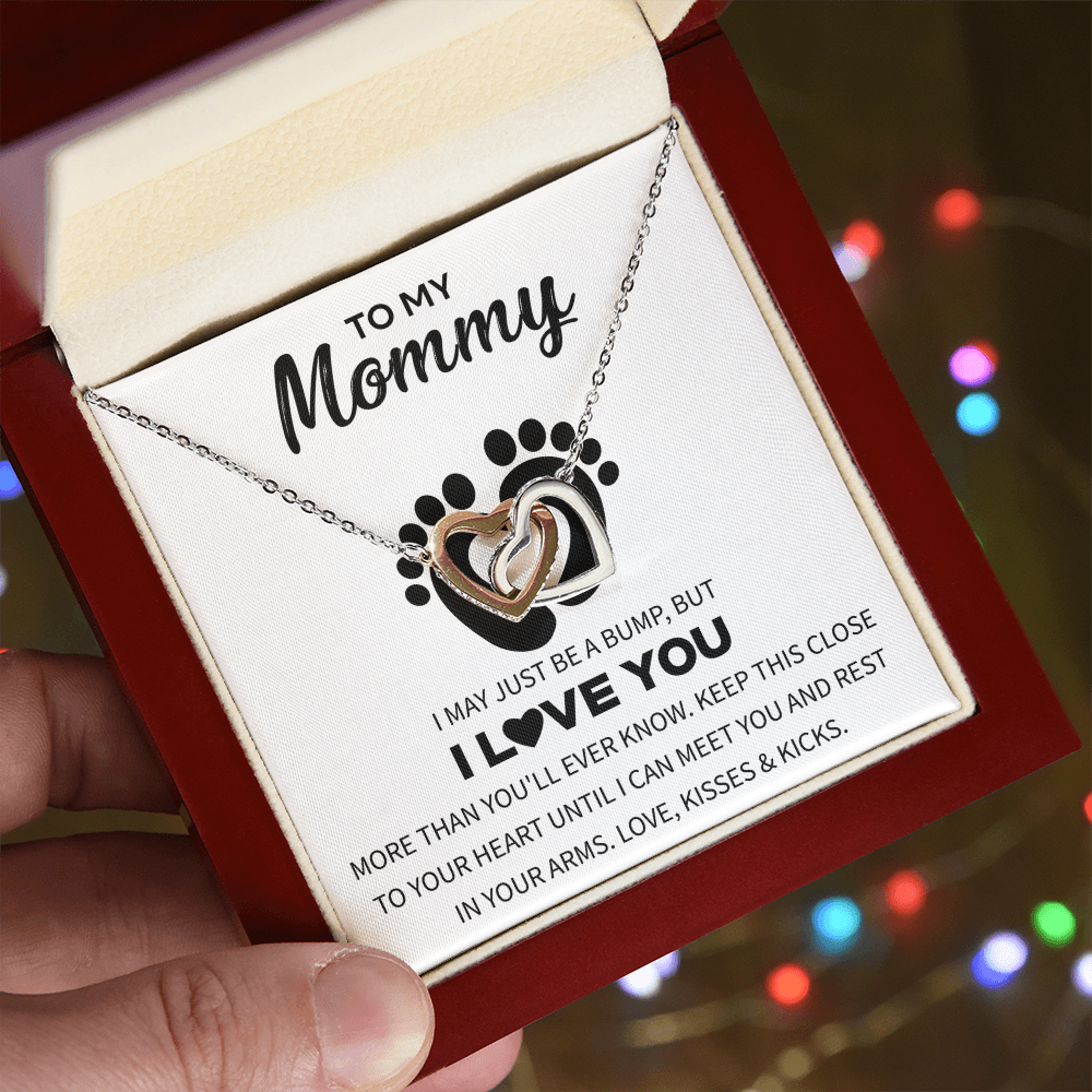 Excellent Mom Necklace Gift in a Wooden Box with heartfelt message