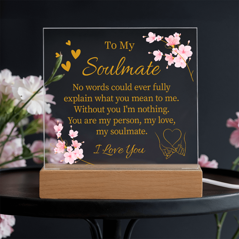 To My Soulmate Acrylic Plaque - Great Gifts For Your Wife