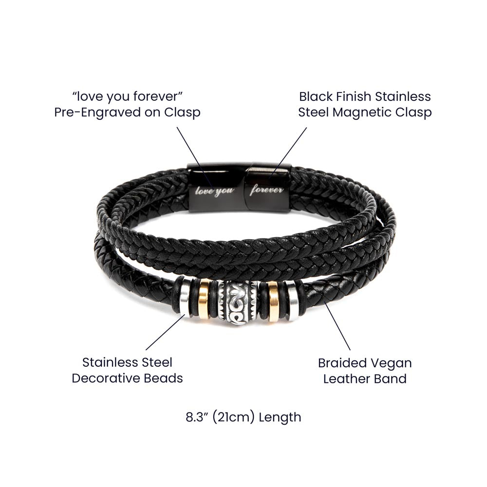 A bracelet for a bonus son with a gift card.

