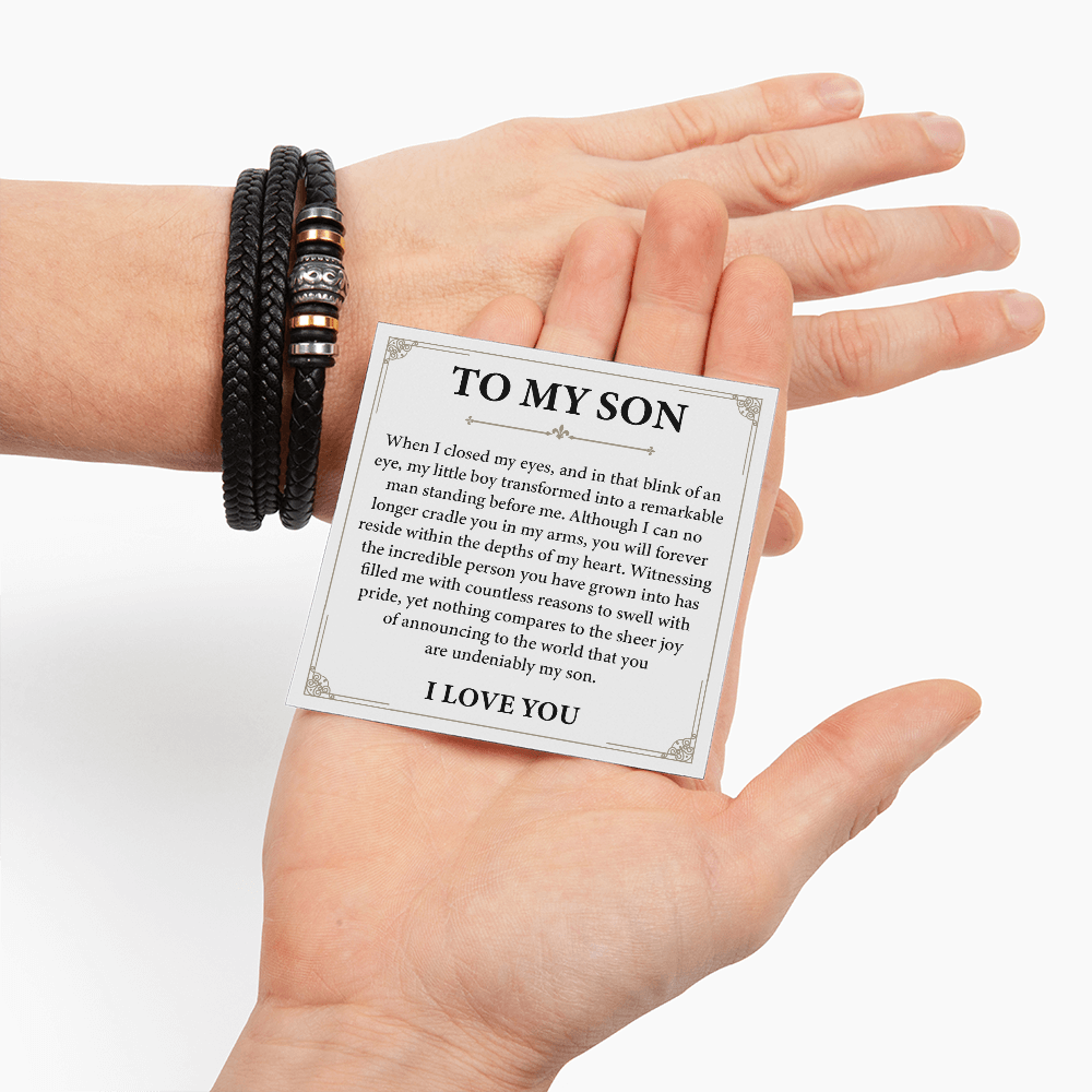 To My Son Bracelet, Always Remember You Are Braver Than You Believe