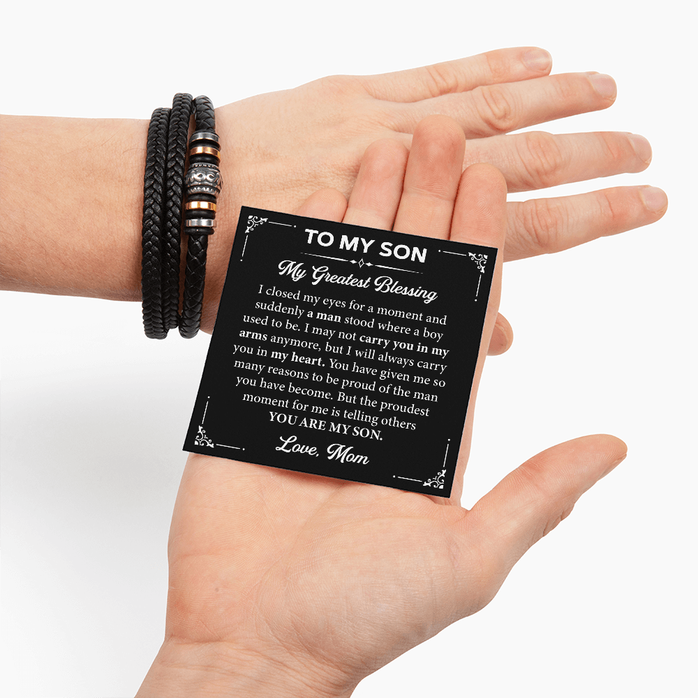 To My Son Bracelet Gift From Mom & Dad - Best Gifts for Son