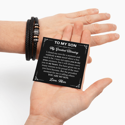 To My Son Bracelet Gift From Mom & Dad - Best Gifts for Son