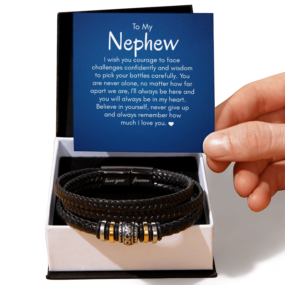 To My Nephew Bracelet, Gift for Nephew from Aunt Uncle