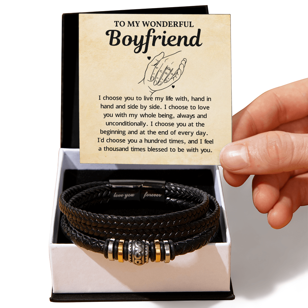 To My Boyfriend Bracelet, Best Valentines Gifts for Boyfriend