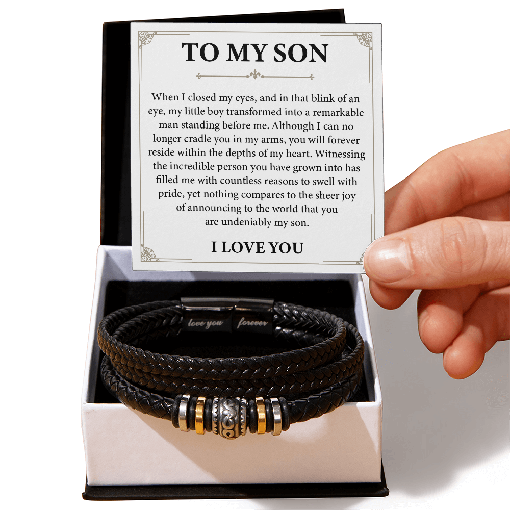 To My Son Bracelet, Always Remember You Are Braver Than You Believe