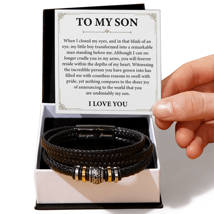 To My Son Bracelet, Always Remember You Are Braver Than You Believe