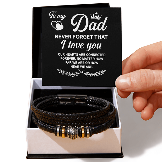 Best Gift for Dad, Forever Bracelet From Son & Daughter