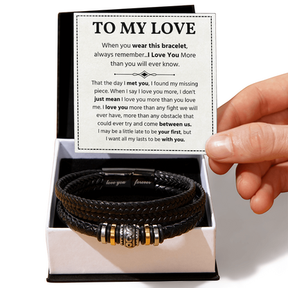 Valentines Day Gifts for Boyfriend, Love You Forever Bracelet