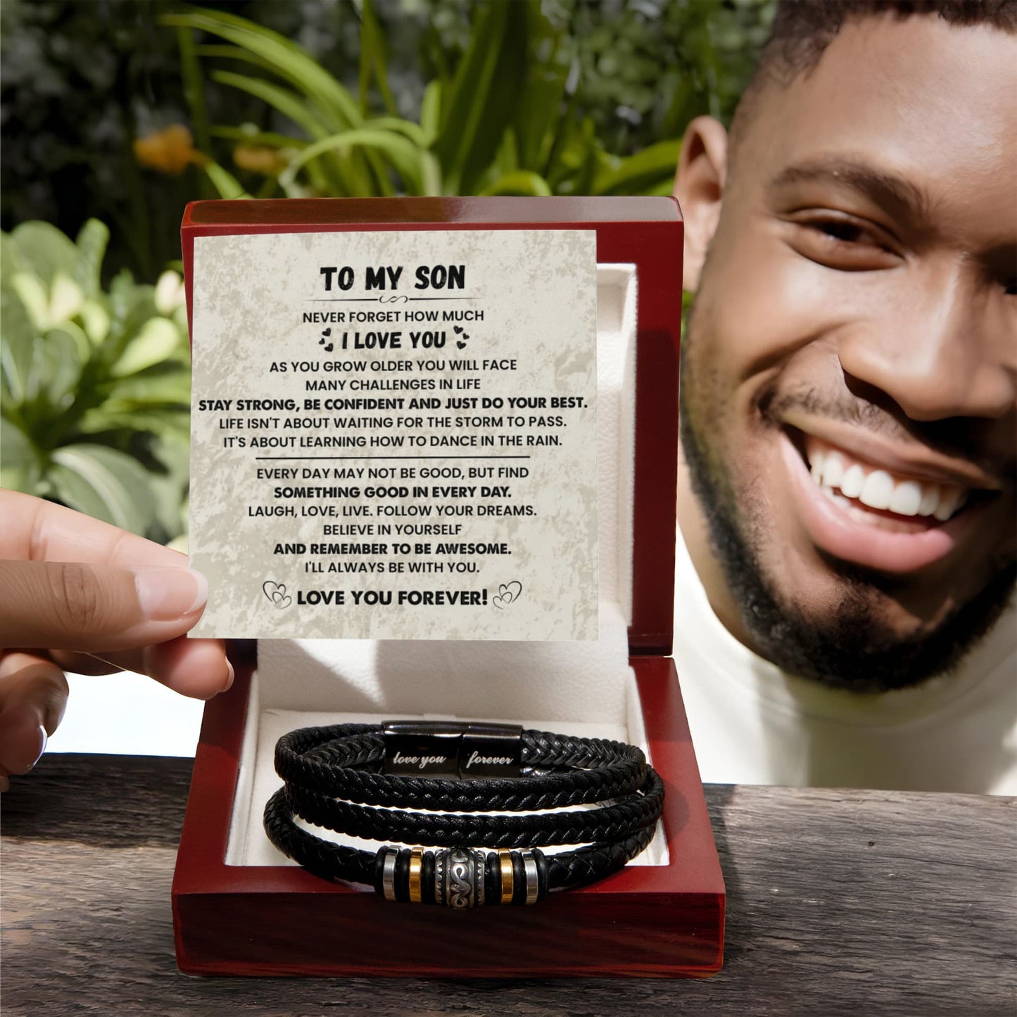 To My Son Bracelet Gift From Mom & Dad - Gifts for Son