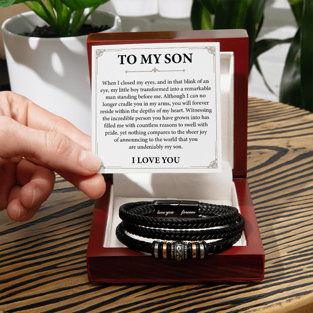 To My Son Bracelet, Always Remember You Are Braver Than You Believe