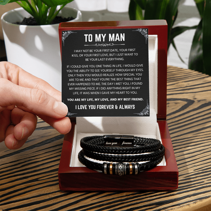 Birthday Gifts for Husband, Love You Forever Bracelet