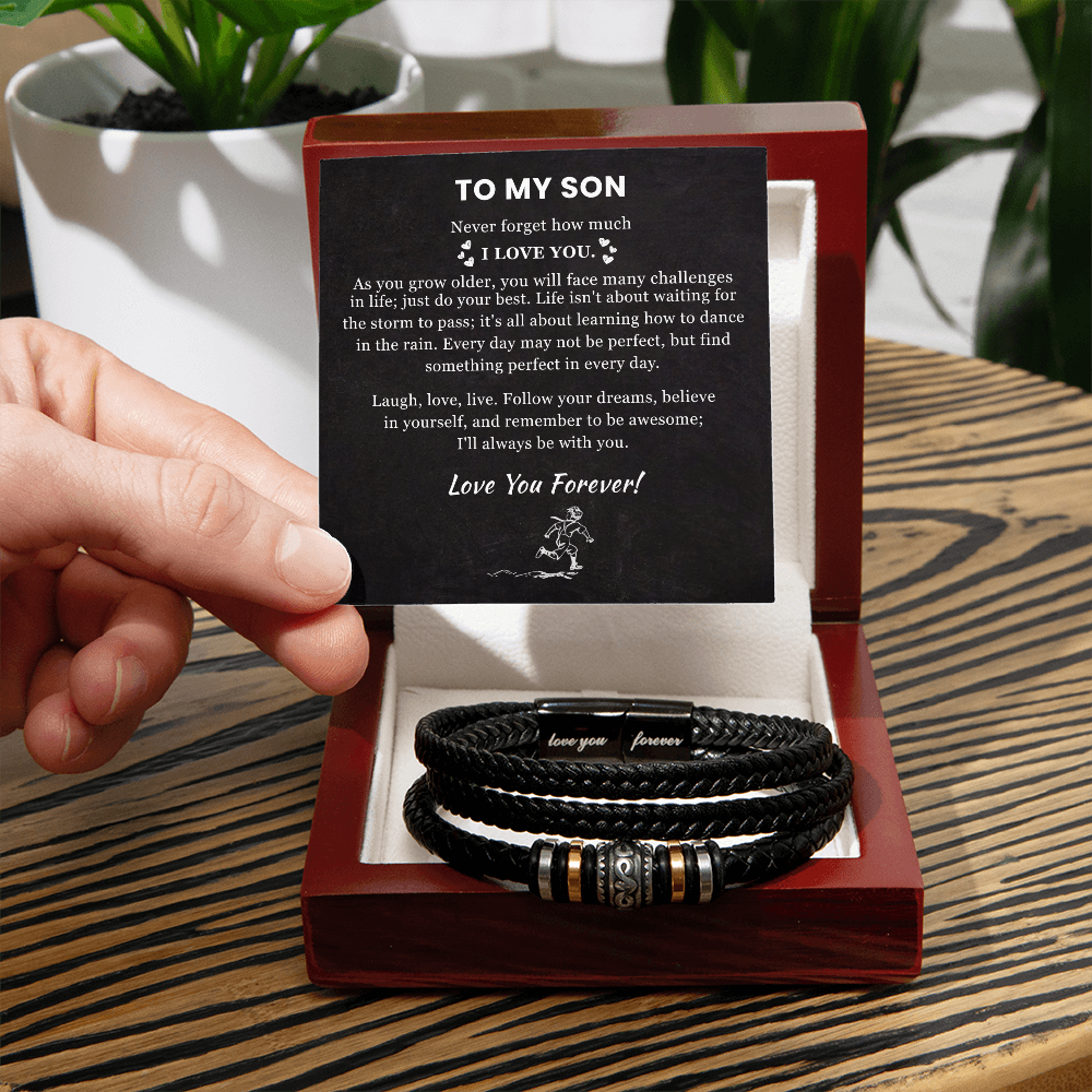 To My Son Bracelet - Love You Forever Bracelets Gift for Him