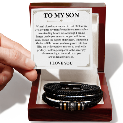 To My Son Bracelet, Always Remember You Are Braver Than You Believe