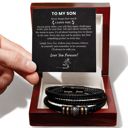 To My Son Bracelet - Love You Forever Bracelets Gift for Him