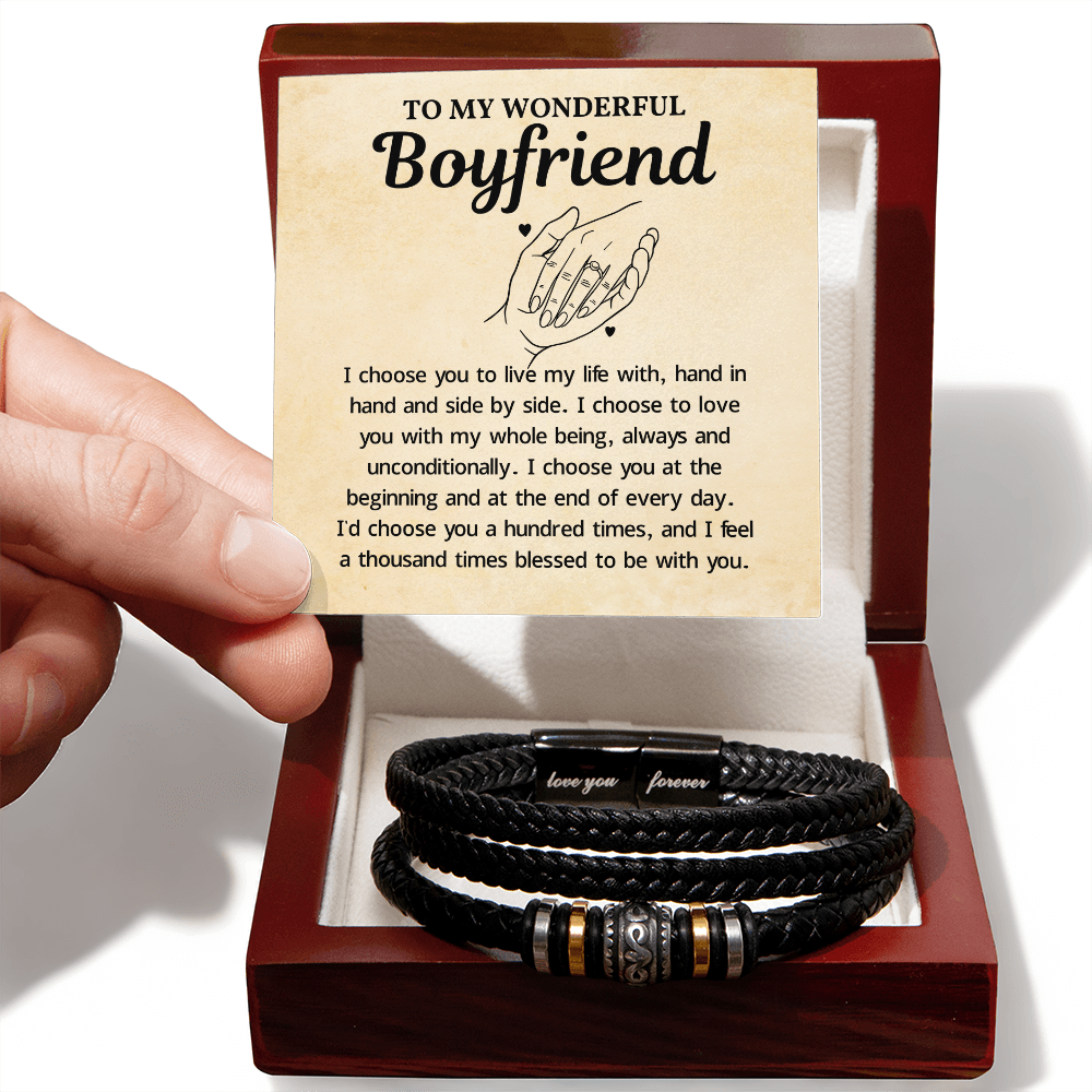 To My Boyfriend Bracelet, Best Valentines Gifts for Boyfriend