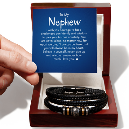 To My Nephew Bracelet, Gift for Nephew from Aunt Uncle