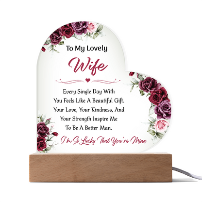 Acrylic Plaque For My Wife - Christmas Ideas For Her