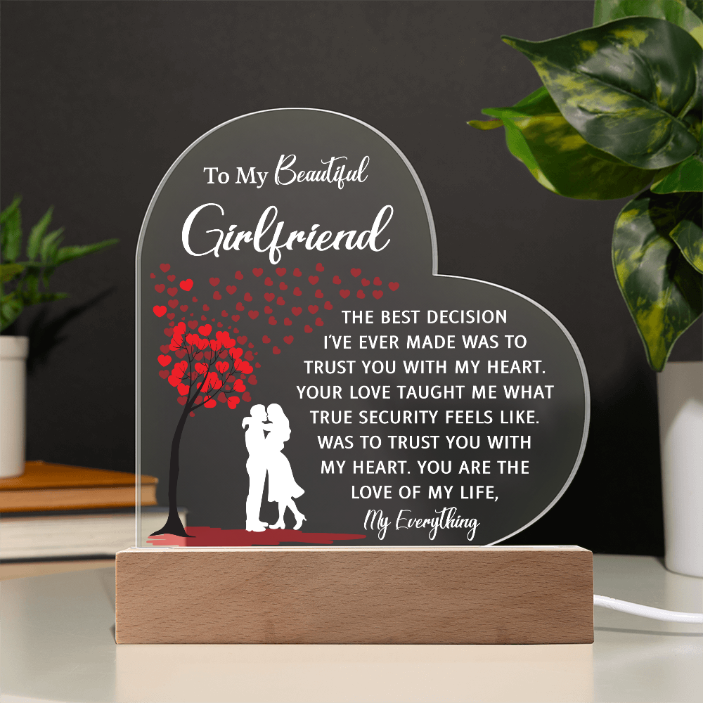 Custom Acrylic Plaque - Unique Girlfriend Birthday Gift Idea