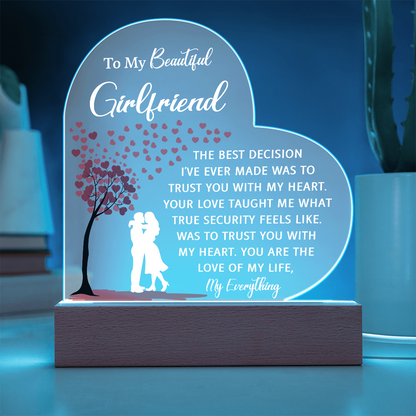 Custom Acrylic Plaque - Unique Girlfriend Birthday Gift Idea