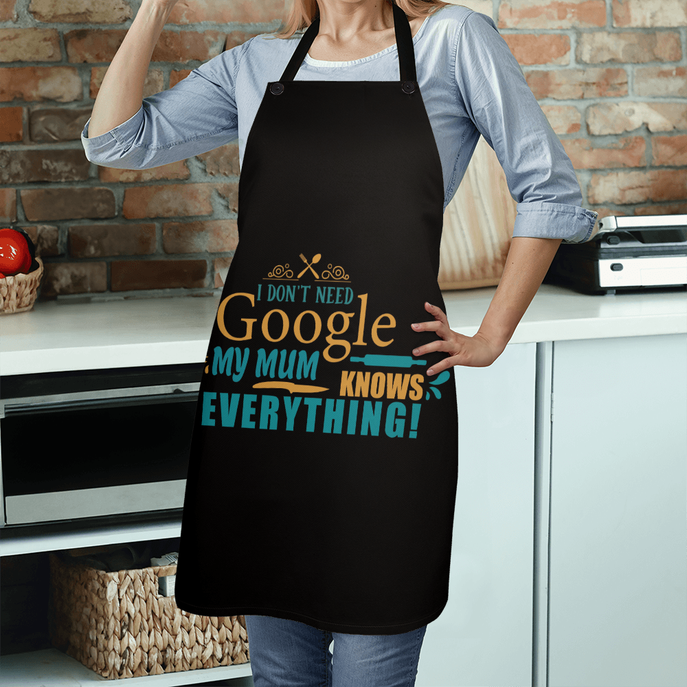 Black Mom apron with heartfelt quote