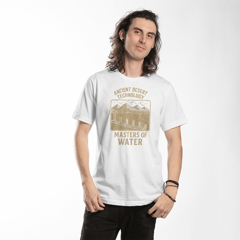 Ancient Desert Technology T-Shirt – Masters of Water | Historical Civilization Graphic Tee