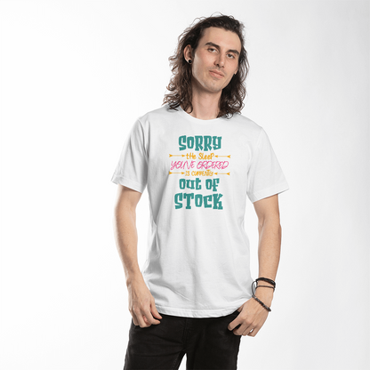 Funny white t-shirt with quote