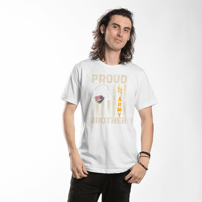 Proud Army Family Brother Shirts, Personalized Army Brother T-Shirt, USA Army Family Outfits, Military Family Gift