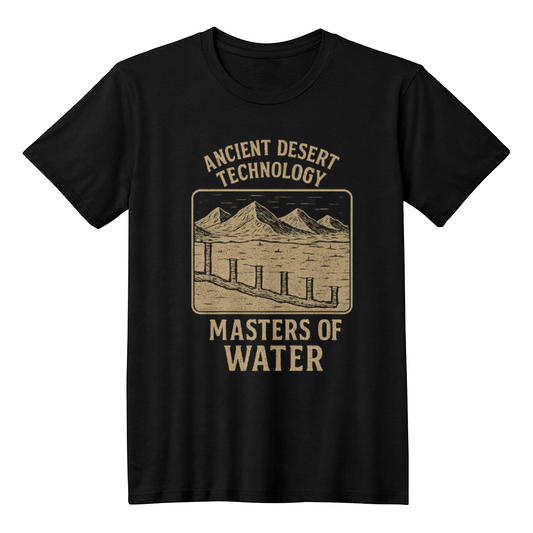 Ancient Desert Technology T-Shirt – Masters of Water | Historical Civilization Graphic Tee